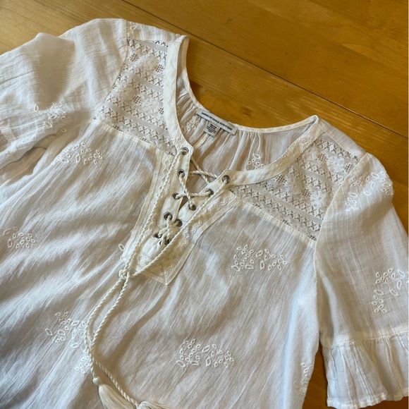 American Eagle Outfitters Short Sleeve Flowy Top Size XS - Picture 3 of 10